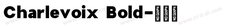 Charlevoix Bold字体转换